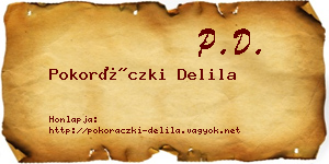 Pokoráczki Delila névjegykártya